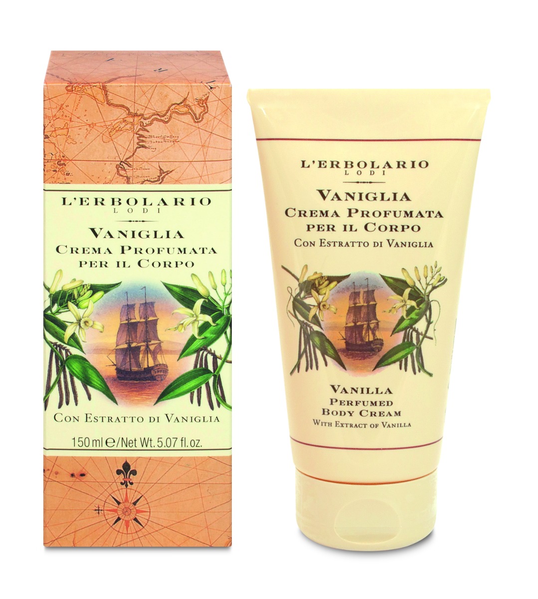 L'Erbolario Crema de corp Vanilla, 150ml