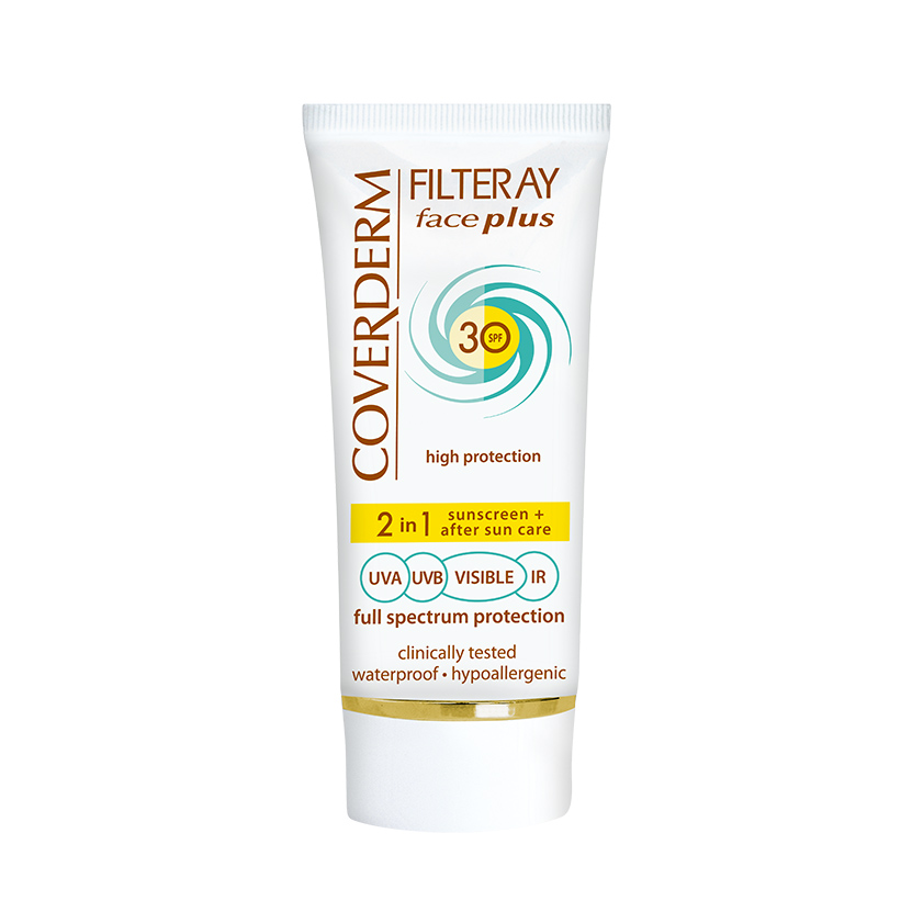 Crema de fata cu SPF50+ Filteray Face Normal Soft Brown, 50ml, Coverderm