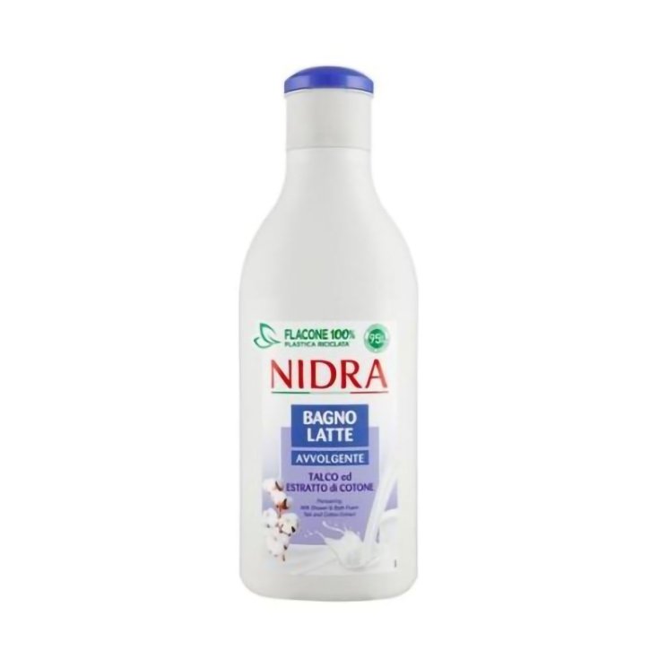 Gel de dus si spuma de baie cu talc & flori de bumbac, 750ml, Nidra