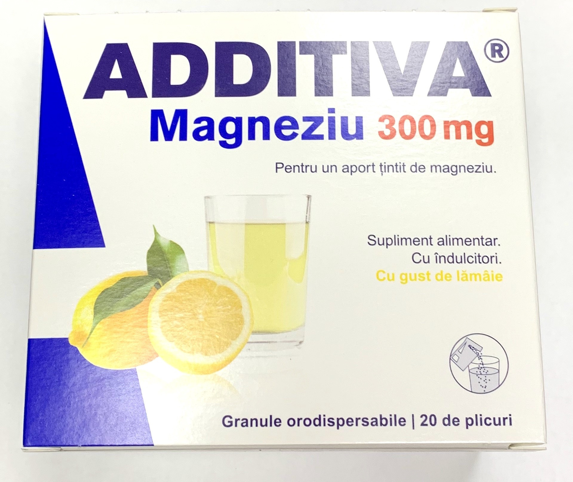 Additiva Magneziu 300 mg 20 plicuri