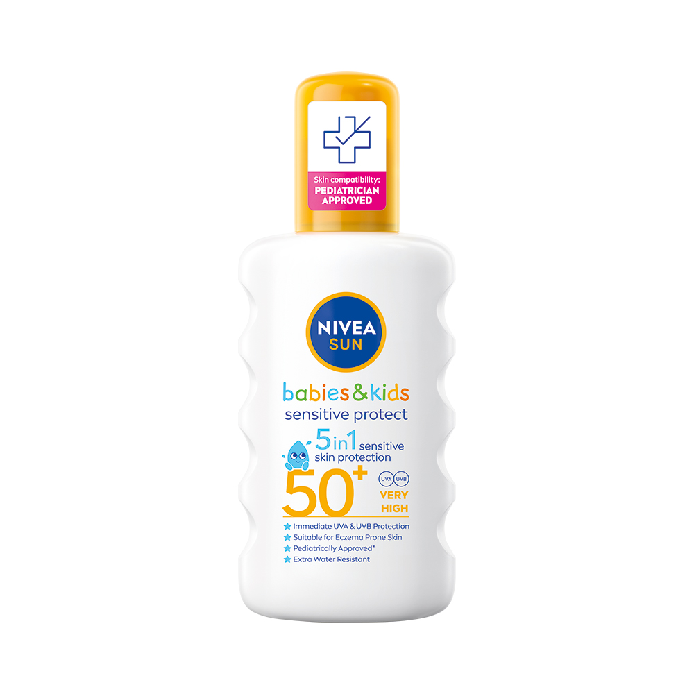 Spray de protectie solara pentru copii SPF 50+ Sensitive Protect, 200ml, Nivea