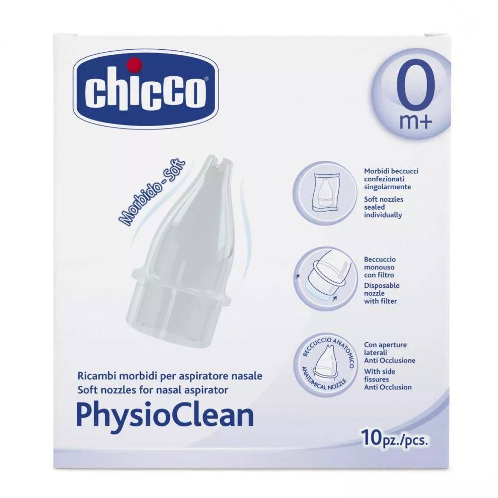Rezerva pentru aspirator nazal PhysioClean, 10 bucati, Chicco