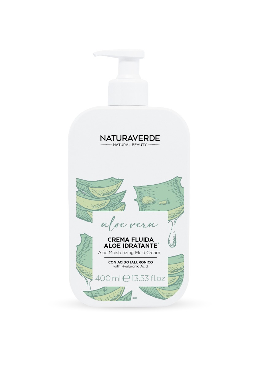 Crema fluida cu Aloe vera, 400ml, Naturaverde
