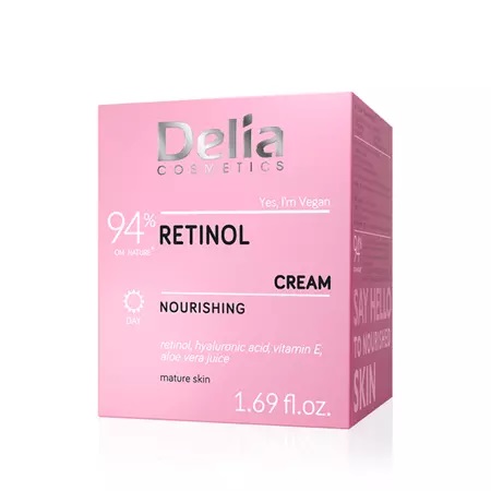 Crema de fata nutritiva cu retinol, 50ml, Delia Cosmetics