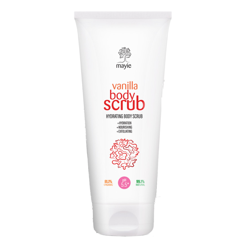 Exfoliant hidratant pentru corp Vanilla Body Scrub, 200ml, Mayie