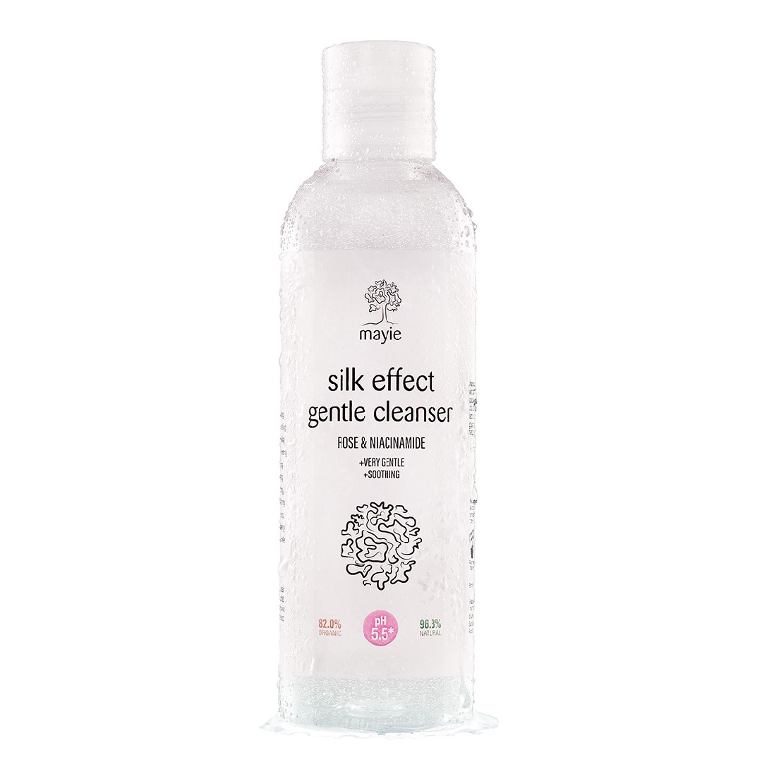 Gel de curatare cu trandafir si niacinamide Silk Effect Gentle Cleanser, 200ml, Mayie