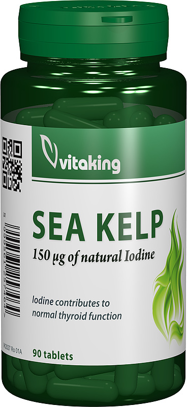 Alga marina Sea Kelp 33mg, 90 comprimate, Vitaking